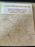 Natchitoches Baptisms, 1841-1849